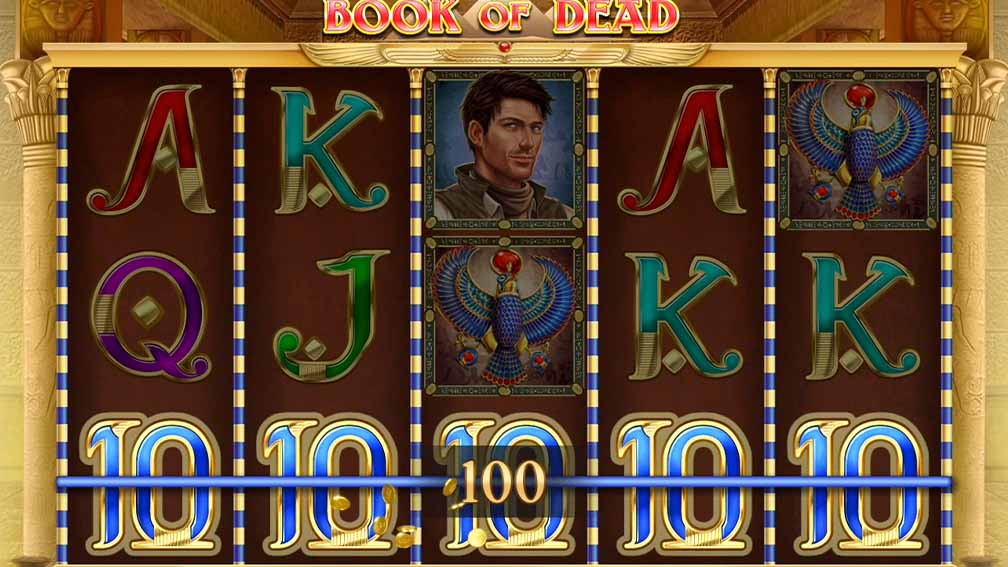 Winlion Casino Slots Book of Dead: Free spins with expanding symbols.