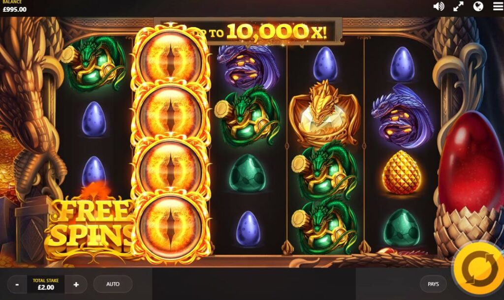 Winlion Casino Slots Dragon's Fire: High volatility, big payouts.